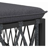  Kutna vrtna sofa od tkane tkanine s jastucima antracit | shoptok.hr