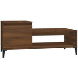 Maison Chic Klubska mizica - kavna mizica - Nizka mizica Rjav hrast 100x50x45 cm inženirski les, (21753999) Cene