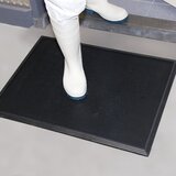 Notrax Podloga za razkuževanje Sani-Trax®, DxŠ 810 x 610 mm, črna | Shoptok.si