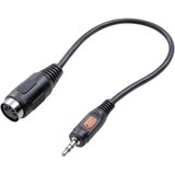 SpeaKa Professional DIN/JACK audio adapter [1x JACK, muški, 3.5mm/1x diodna utičnica 5-polna (DIN)], crn | Eponuda.ba