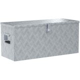 Aluminijska kutija 90,5 x 35 x 40 cm srebrna | shoptok.hr