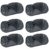  Pokrivači za bacanje 6 pcs Tamno siva 240 x 270 cm Runo | shoptok.hr