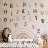  Foto tapeta - Letters in Soft Colours 392x280 Samoljepljiva | shoptok.hr