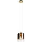 Luster na lanku LIAH 1xE27/15W/230V zlatna/dimljeno-smeđa | Eponuda.com
