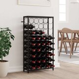  Za vino za 45 boca crni 54 x 18 x 100 cm kovano željezo | shoptok.hr
