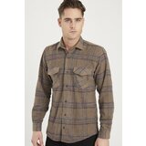 Dewberry G697 MEN'S SHIRT-BROWN | shoptok.hr