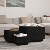  Kutije za pohranu s poklopcima 3 kom crne od masivne borovine | shoptok.hr