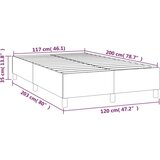  Za krevet s oprugama svjetlosivi 120 x 200 cm baršunasti | shoptok.hr