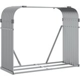 vidaXL Nosilec za polena svetlo siv 120x45x100 cm pocinkano jeklo, (21036220) | Shoptok.si