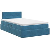 Krevet s od storage Tamno plava 120 x 200 cm Baršun | shoptok.hr