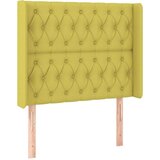  Uzglavlje s ušima zeleni 103x16x118/128 cm od tkanine | shoptok.hr