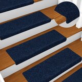  Prostirke za stepenice samoljepljive 30 kom 65x21x4 cm tamnoplave pravokutne rubove | shoptok.hr