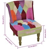 Francuske stolice od tkanine 2 kom patchwork dizajn | Eponuda.com