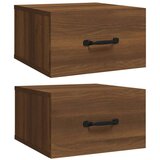  Stenska nočna omarica 2 kosa rjavi hrast 35x35x20 cm, (20734646) | Shoptok.si