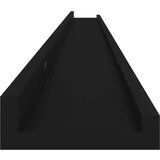 Zidne police 4 kom crne 115 x 9 x 3 cm | shoptok.hr