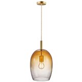 Nordlux visilica na sajli UMA 1xE27/40W/230V, prečnik 23 cm, braon/dimljeno staklo Cene