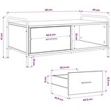  Stolić za kavu Crni hrast 90 x 49 x 41 cm Konstruirano drvo - Crni hrast | shoptok.hr