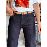 DStreet Spodnie damskie jeansowe straight leg CLASSIFIT granatowe | shoptok.hr