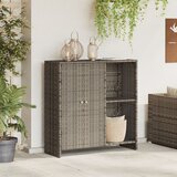 vidaXL Ormar za pohranu Sivi 100x36x102 cm Ratan | shoptok.hr