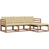  Set vanjskih sofa 4 kom. Prirodna i bež | Eponuda.com