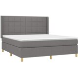  Okvir kreveta s oprugama i madrac svjetlosivi 180x200cm tkanina | shoptok.hr