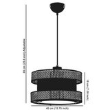 Opviq halo - grey, black greyblack chandelier | ePonuda.com