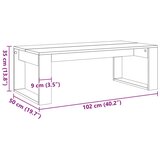 Stolić za kavu boja starog drva 102x50x35 cm konstruirano drvo | shoptok.hr