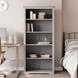 The Living Store Knjižna omara BODO siva 82x40x173 cm trdna borovina 5 polic - Knjižna Omara, (21431497) | Shoptok.si