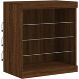  Komoda s LED svjetlima boja smeđeg hrasta 60,5x37x67 cm | shoptok.hr