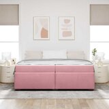  Krevetna konstrukcija s madracem Ružičasta 200 x 200 cm tkanina | shoptok.hr