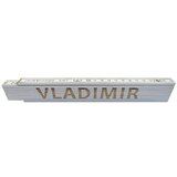  Zidarski metar (Duljina: 2 m, Natpis: Vladimir, Boja: Bijele boje) Cijene