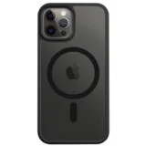 Asphalt MagForce silikonski ovitek za iPhone 13 Pro Max - prozorno črn