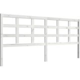 Maison Chic posteljno vzglavje - vzglavna omarica - nočna omarica belo 205,5x4x100 cm trdna borovina, (21706355) | Shoptok.si