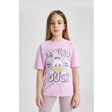 Defacto Oversize Fit Mickey & Minnie Licensed Short Sleeve T-shirt Cene