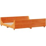 Krevet s regalom za knjige bez madraca 200x200 cm masivno drvo | shoptok.hr
