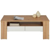 Modern Living Klubska Mizica In Beli In Barvi Hrasta Monos | Shoptok.si