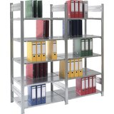 hofe Sestavljiv regal za dokumentacijo, pocinkan, višina regala 1750 mm, dvostransko, osnovni regal, ŠxG 750 x 600 mm | Shoptok.si