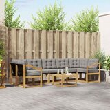  Set vanjskih sofa 8 kom. Bijela i svjetlosiva | shoptok.hr