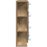  Ormar s ogledalom i LED-om Artisan hrast 70x16,5x60 cm | shoptok.hr