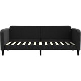  Dnevni krevet na razvlačenje crni 90 x 200 cm od tkanine | shoptok.hr
