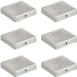 vidaXL piramidalni poklopci za stupove ograde 6 kom metalni 81 x 81 mm cijene