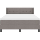  Krevet s opružnim okvirom s madracem taupe 140x200 cm Tkanina | shoptok.hr