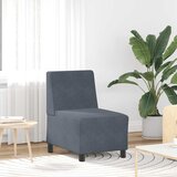  Modularna sofa bez naslona za ruke tamno siva 55 cm baršunasta | shoptok.hr