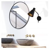 Opviq Zidna lampa SIVANI CRNA, metalna 14 x 36 x 40 cm, E27 W41, Sivani - MR-664 Cijene