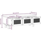  Stolić za kavu bijeli 80x40x30 cm konstruirano drvo i borovina | shoptok.hr