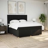  Krevet s oprugama i madracem crni 200x200 cm od tkanine | shoptok.hr