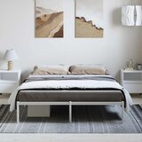  Metalni okvir za krevet bijeli 150x200 cm | shoptok.hr