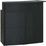 vrtni barski stol crni 120 x 55 x 110 cm od poliratana
