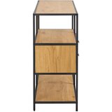 Livetastic REGAL 77/114/35 cm naravne barve, črna | Shoptok.si