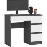 AKORD A-7 Računalniška Miza, Desna Izvedba, Siva/Bela, (5000332926) | Shoptok.si